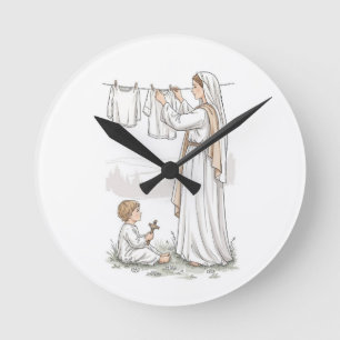 Küchenmadonna Runde Wanduhr