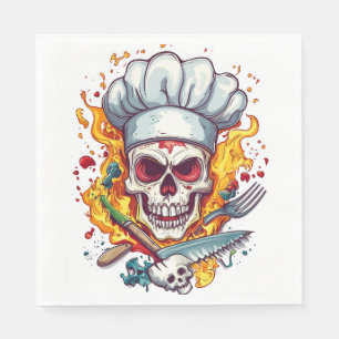 Küchenmeister Totenkopf Serviette