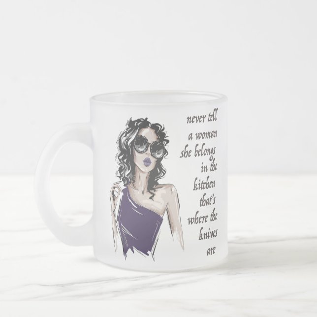 Küchenmesser gehören dazu mattglastasse (Links)