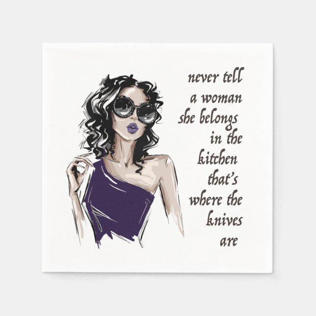 Küchenmesser gehören dazu serviette (Vorderseite)