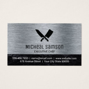 Küchenmesser Metall gebürstet