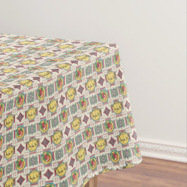 Küchenmuster der 40er Jahre mit gelben Tepots 60" Tischdecke