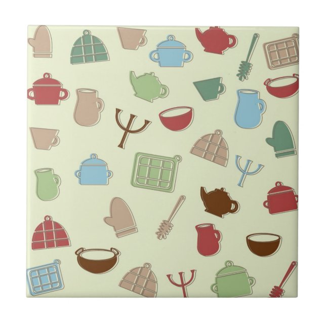 Küchenmuster Fliese (Vorderseite)