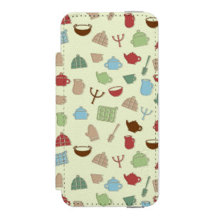 Küchenmuster Incipio Watson™ iPhone 5 Geldbörsen Hülle
