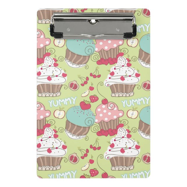 Kuchenmuster Mini Klemmbrett (Vorderseite)