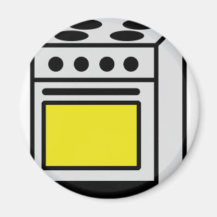 Küchenofen-Ofenikone Magnet