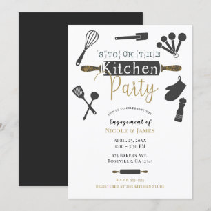 Küchenparty-Einweihung Modern Minimalistisch Einladung