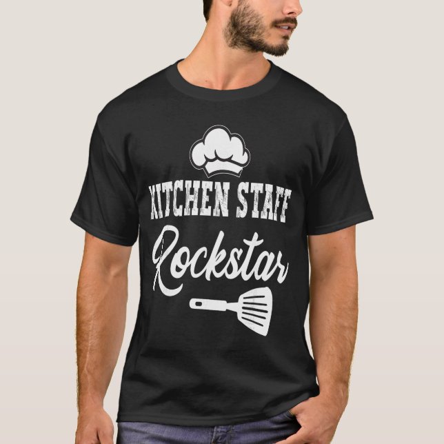 KÜCHENPERSONAL ROCKSTAR Junge T-Shirt (Vorderseite)