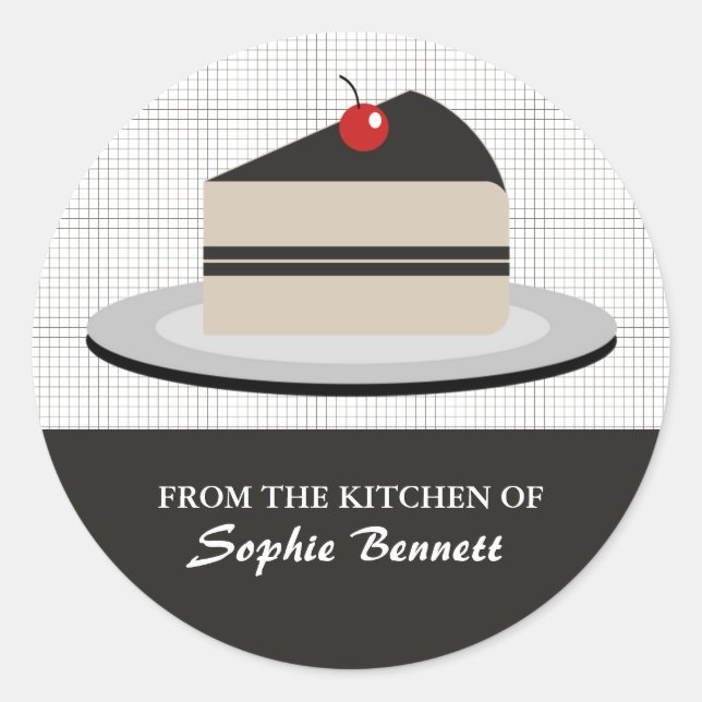 Kuchenscheibe Runder Aufkleber (Vorderseite)