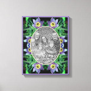 Küchenschellen Rahmen Erstellen Sie Ihr eigenes Fo Leinwanddruck