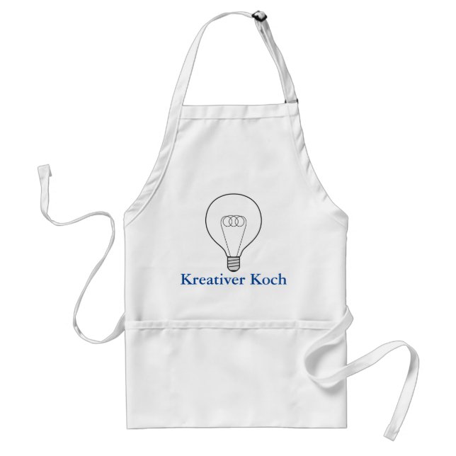 Küchenschürze Kreativer Koch blauer Text Schürze (Vorne)