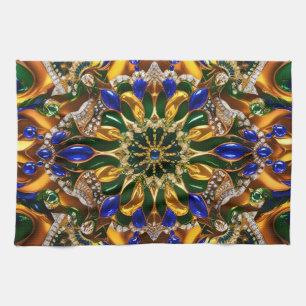 Küchentuch mit Brasilien Farben Design