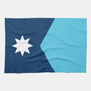 Küchentuch mit der Flagge von Minnesota, USA