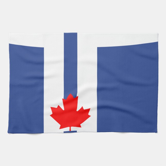 Küchentuch mit der Flagge von Toronto (Horizontal)