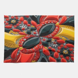 Küchentuch mit Deutschland Farben Design