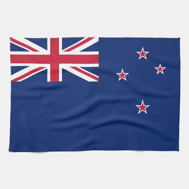 Küchentuch mit Fahne aus Neuseeland (Horizontal)