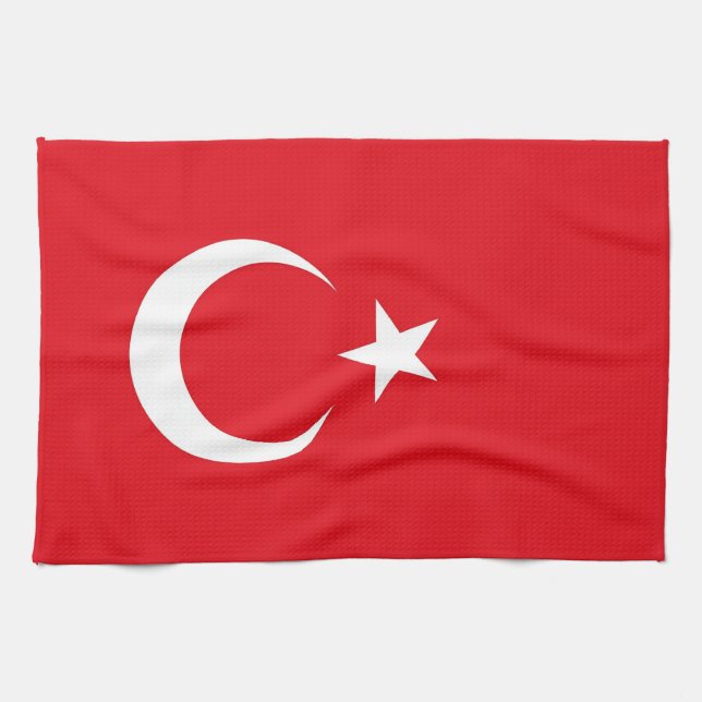 Küchentuch mit Fahne in der Türkei (Horizontal)