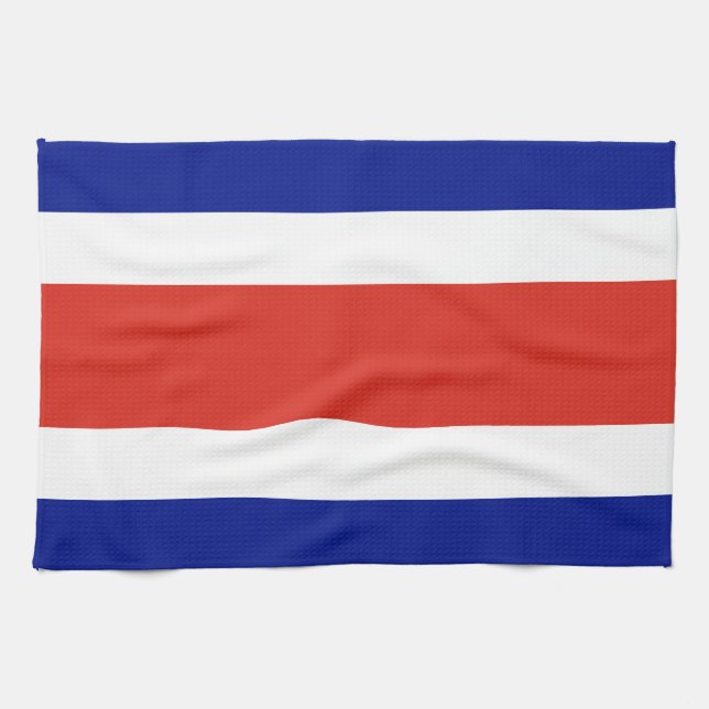 Küchentuch mit Fahne von Costa Rica (Horizontal)