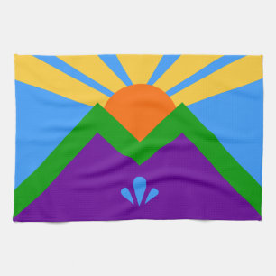 Küchentuch mit Fahne von Manitou Springs