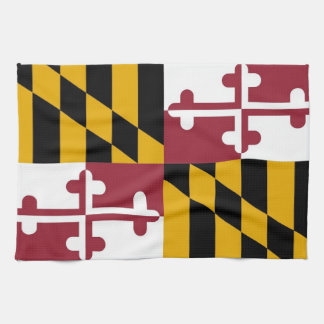 Küchentuch mit Fahne von Maryland, USA.
