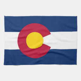 Küchentuch mit Flag von Colorado, USA.