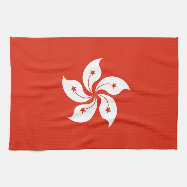 Küchentuch mit Flag von Hong Kong, China (Horizontal)