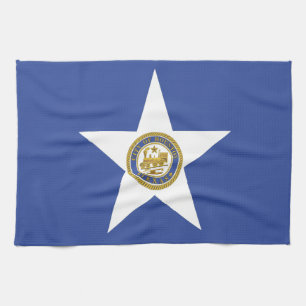 Küchentuch mit Flag von Houston, USA.