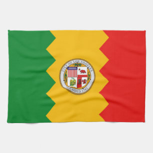 Küchentuch mit Flag von Los Angeles, USA.