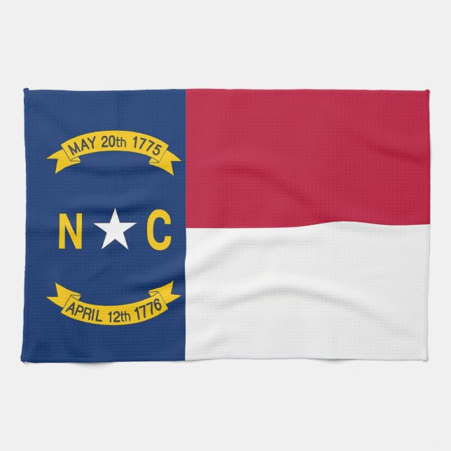 Küchentuch mit Flag von North Carolina, USA. (Horizontal)