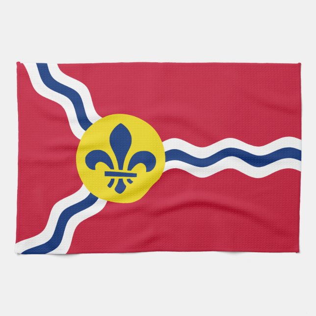 Küchentuch mit Flag von St. Louis (Horizontal)