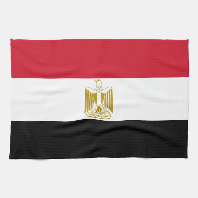Küchentuch mit Flagge Ägyptens (Horizontal)