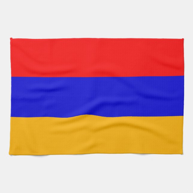 Küchentuch mit Flagge Armeniens (Horizontal)