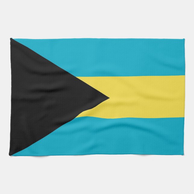 Küchentuch mit Flagge Bahamas (Horizontal)