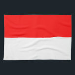 Küchentuch mit Flagge Indonesiens<br><div class="desc">Fügen Sie Ihrer Küche eine Touch nationalen Stolzes hinzu, mit diesem wunderschön gestalteten Küchentuch mit der Flagge Indonesiens. Dieses Küchentuch mit seinen markanten horizontalen Streifen in Rot und Weiß, die Mut und Reinheit symbolisieren, bringt Funktion und Bedeutung in den Alltag. Ob zum Händentrocknen, zum Polieren von Geschirr oder einfach als...</div>