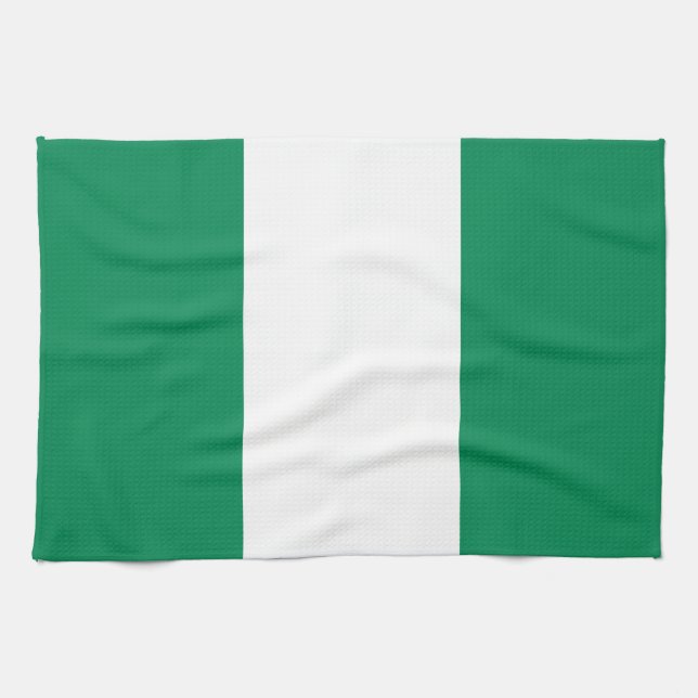 Küchentuch mit Flagge Nigerias (Horizontal)