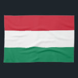 Küchentuch mit Flagge Ungarns<br><div class="desc">Genießen Sie die Küchendekoration mit unserem unverwechselbaren Küchentuch unter ungarischer Flagge! Dieses Küchenhandtuch wurde mit viel Liebe zum Detail gestaltet und feiert das ungarische Erbe und den Nationalstolz. Die ungarische Flagge zeichnet sich durch drei horizontale Streifen in Rot, Weiß und Grün aus, die Stärke, Treue und Hoffnung symbolisieren. Ob Sie...</div>