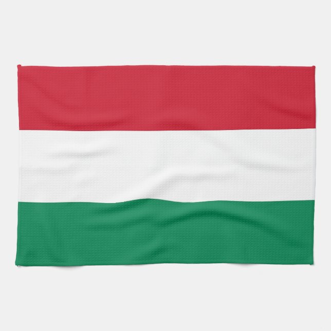 Küchentuch mit Flagge Ungarns (Horizontal)