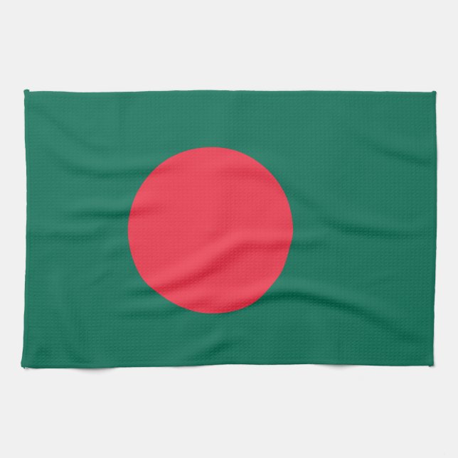Küchentuch mit Flagge von Bangladesch (Horizontal)