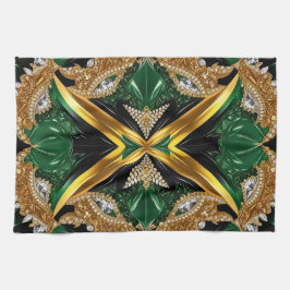 Küchentuch mit jamaikanischen Farben Design