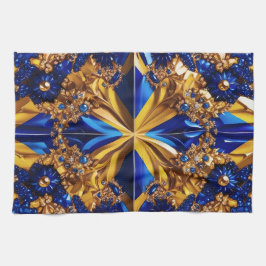 Küchentuch mit Schweden Farben Design