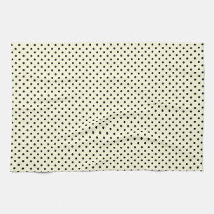 Küchentücher 16x24 Dots Schwarze Creme