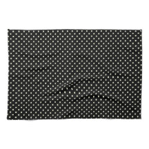 Küchentücher 16x24 Dots Schwarze Creme