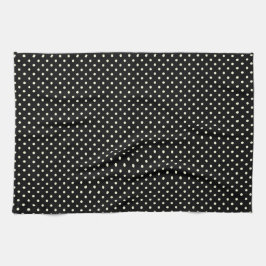 Küchentücher 16x24 Dots Schwarze Creme