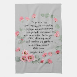 Küchentücher - Bibel Verse Philippinen 4:6-7
