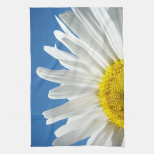 Küchentücher Blue Sky White Daisy Flowers