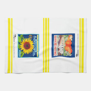 Küchentücher - Claremont CA 2 Fruchtkastenkennzeic