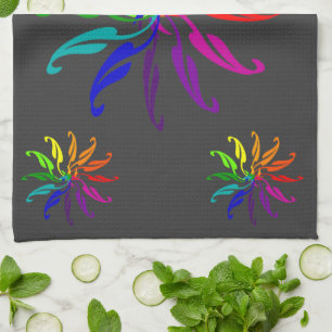 Küchentücher - Farbräder (schwarz)