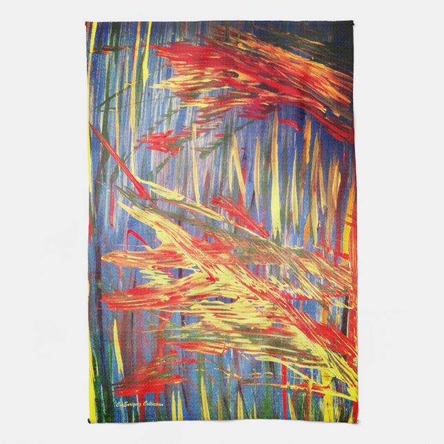 Küchentücher "Fire Dance" (Vertikal)