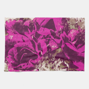 Küchentücher Lila Rose Wasserfarbe