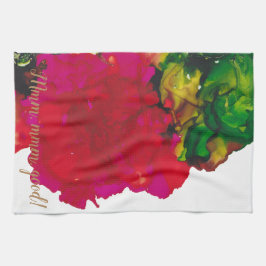 Küchentücher "Magenta Blume"